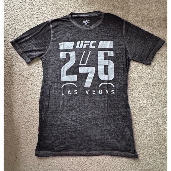 UFC 276 T Shirt Mens Gray Short Sleeve Graphic Logo Crewneck Las Vegas Small - Picture 1 of 5
